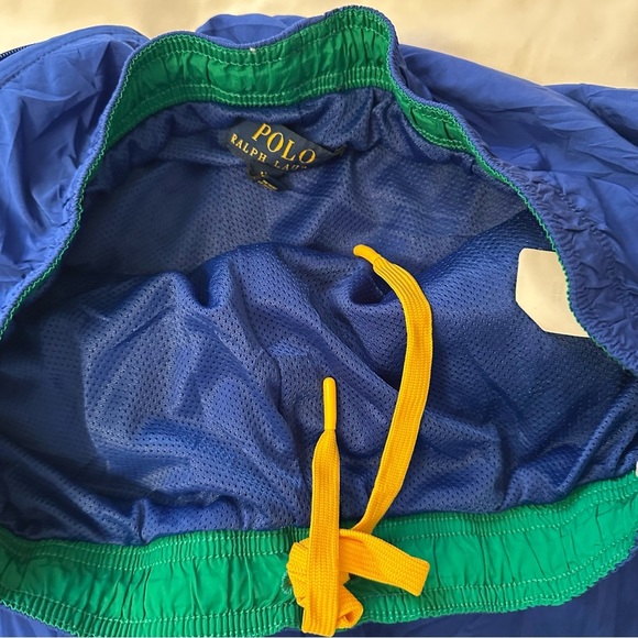 Polo Ralph Lauren Men's Royal Blue Logo Tape Track Shorts size M(e5 - Picture 5 of 14